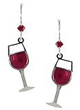 Sienna Sky Glass of Red Wine Earrings 1115-2