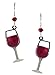 Sienna Sky Glass of Red Wine Earrings 1115-2