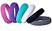 Womens Silicone Wedding Ring Band Engagement Comfort fit Pack of 6 Rings Size (4)