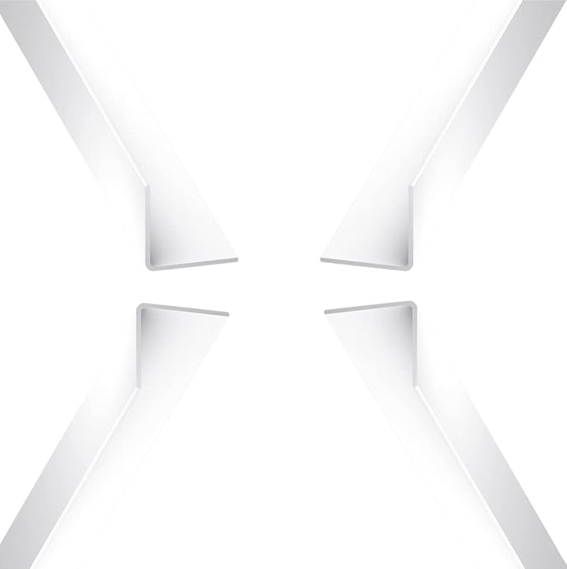 Virtual Plastics Plastic Corner Trim 50mm x 50mm 1m White PVC 90 Degree