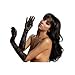 Seven Til Midnight Women's Elbow Length Lace Gloves, Black, One Size