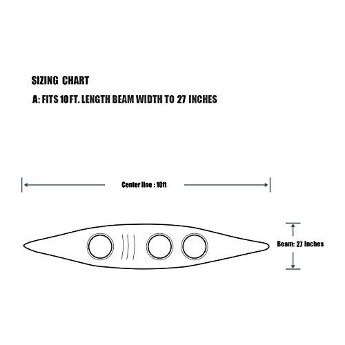 GOODSMANN Trailable Marine Grade Heavy Duty 600D Kayak Cover, Canoe