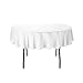 Gee Di Moda Round Tablecloth - 70 Inch White Round Table Cloth for 24 to 48 Inch Round Tables - Heavy Duty Washable Fabric - for Buffet Table, Holiday Party, Dinner, Wedding & Baby Shower