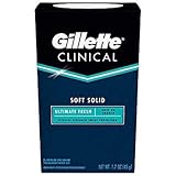 Gillette Clinical Anti-Perspirant/Deodorant, Ultimate Fresh Advanced Solid 1.70 oz (Pack of 18)