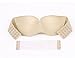 Strapless Invisible push-up bra women Backless Sexy Underwire Wedding bras(Nude,D)
