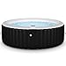 Goplus 4-6 Person Outdoor Spa Inflatable Hot Tub for Portable Jets Bubble Massage Relaxing w/Accessories Set (6 Person, Black)