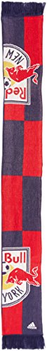 MLS New York Red Bulls Adult Checkerboard Jacquard Scarf, One Size, Red/Navy - Thumbnail 2