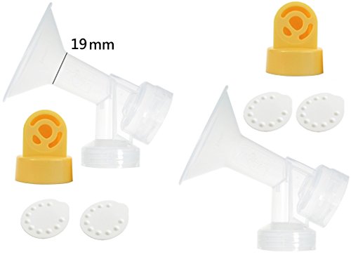 Nenesupply Pump Parts for Medela Breastpumps X Small 19mm Breastshield Valve Membrane Use on Medela Pump In Style Symphony Medela Swing Not Original Medela Pump Parts Not Original Medela Breastshield