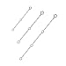 AOBOCO 925 Sterling Silver Chain Extenders for Necklace Bracelet with Gift Box (Set 2'',3'',&4'')