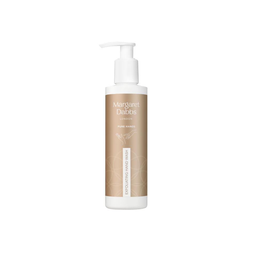 Margaret Dabbs Pure Exfoliating Hand Wash to Gently Exfoliate and Nourish the Skin, Rose and Lemon Scented 200ml