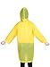 Mudder Kids Children Rain Poncho Raincoat Portable with Hoods and Sleeves (Yellow)