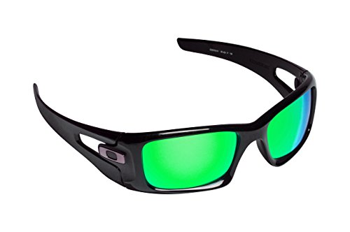 New SEEK OPTICS Replacement Lenses Oakley CRANKCASE - Polarized Green Mirror