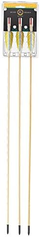 EK Archery Wooden Arrows With Feathers - 3pk - 30"