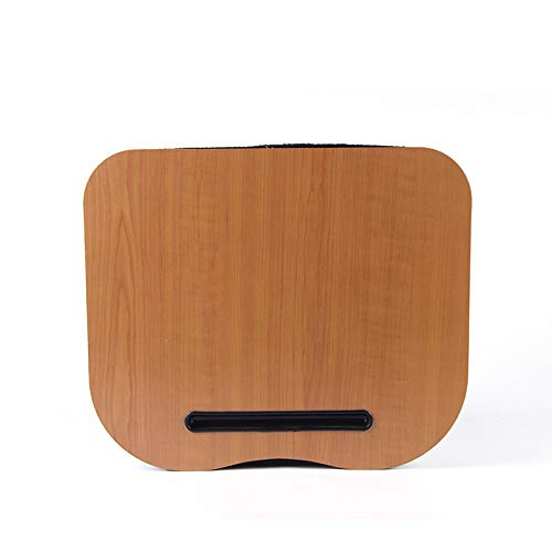 Laptop Lap Desk, Portable Lapdesk Bed Table Memory Foam Tablet Pillow Board for Adults Kids Students Teens Work Gaming Reading (Brown)