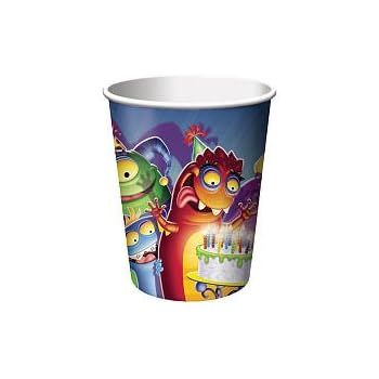 Monster Tableware Party Cups X8 9oz Purple main image 0