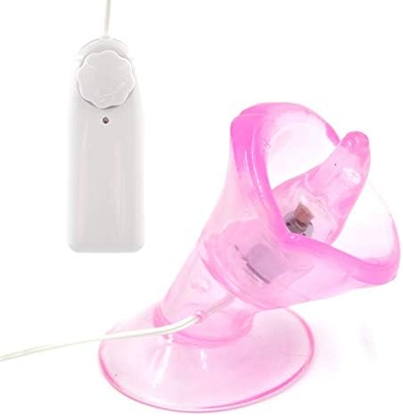 Toys Gag Tongue StimulatorPussy Cup Sucker Vibrato Funny Toy TPR Vibrating Suction Mouth Woman Erotic,Pink