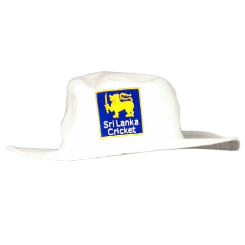 New Sri Lanka Cricket Logo Adults Wide Brim Cream Cotton Sun Hat