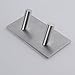 Kes Self Adhesive Hooks Rail Rack Sticky Stick On Coat and Robe Key Hook SUS 304 Stainless Steel Brushed Finish 2-Hook 2-Piece, A7063H2-2-P2