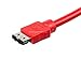 Monoprice Data Cable - 3 Feet - Red | SATA External Shielded Cable - eSATA to eSATA (Type I to Type I)