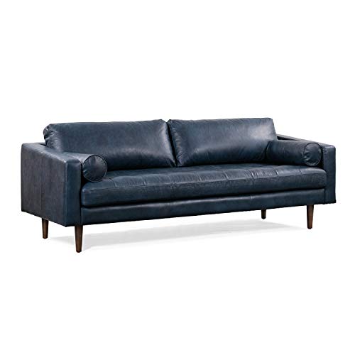 POLY & BARK Napa 88.5" Sofa FullGrain SemiAniline Italian Tanned