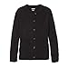 French Toast Girls Plus Size' Anti-Pill Crewneck Cardigan, Black, XL (18/20P)
