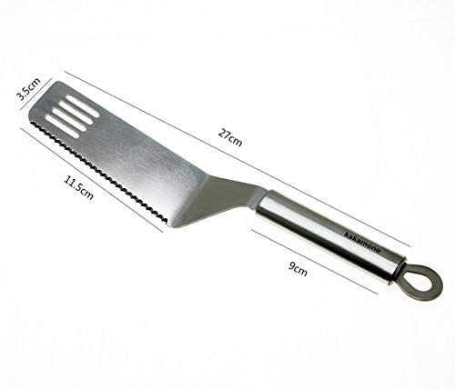 Cake Spatula Turner Cake Cutter KnifeStainless Steel Pie Server Spatula Cake Cutter Knife Flatware Pie Server Angled Icing Spatula, Offset Spatula, Cake Spatula