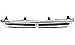 Evan-Fischer Grille Assembly Compatible with 1987-1988 Toyota Pickup Center Plastic Chrome Shell/Painted Black Insert