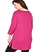 Woman Within Plus Size Perfect Three-Quarter Sleeve V-Neck Tunic - 2X, Black