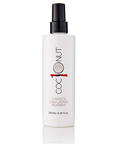 Coconut Heat Protection Spray, Dry Hair Treatment - 10 Benefits, Anti-Frizz, UV Protection, Add Body, All In One Styling Treatment - 8.45Fl.oz/250ml