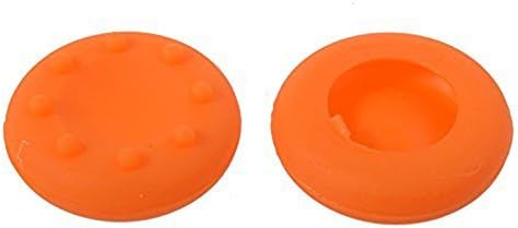 Haoponer 2Pcs Orange Silicone Analog Controller Thumb Stick Grips Cap Cover for Game Controller PS3 PS4 Xbox 360 Xbox One Game Accessories Replacement Parts