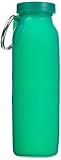 Bubi Bottle Reusable Collapsible BPA Free Silicone Water Bottle 22 Oz Sports Camping Canteen - Teal