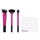 Real Techniques Cruelty Free Sculpting Set, Includes: Sculpting Brush, Fan Brush, Setting Brush & Brush Cup, Synthetic Bristles