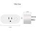AMPLER Wifi Smart Plug Mini Multi-function Outlet Work with Amazon Alexa and Google Assistant (16A, 1 Pack)
