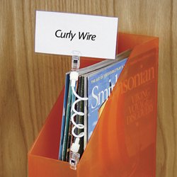 Decorative Sign Holders Curly Wire Double Clips Black Buy