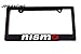 x2 NISMO Racing License Plate Frame For NISSAN 350Z 370Z 240SX 300ZX MURANO JUKE