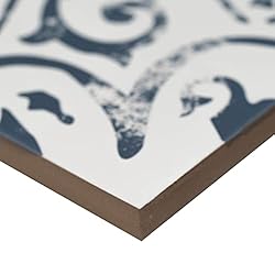 MSI Indigo Encaustic 8 in. x 8 in. Sample Glazed