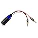 CNCESS CESS-004 Banana Plug to Female Speakon Speaker Adapter Cable 12AWG - 2 Pack (4mm Banana)