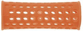 PLASTIC HAIR ROLLERS ORANGE Pk10 x 23mm + FREE PINS