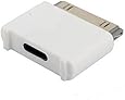 NEW IN WHITE Lightning 8 Pin Female to 30 Pin Male Adapter for iPhone 4S iPad 3 iPod Touch 4 UK