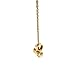 BAOLI 1.4cm Double Love Loop Rose Gold Necklace Jewelry for Women