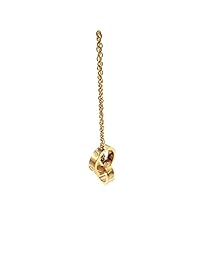 Baoli 1,4 cm Doble Amor Loop Rose Gold Collar Joyería Para Las Mujeres