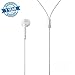 Earbud Style Headphones - Syme AG-200 Earphones with Microphone Mic and Remote Control for iPhone iPad iPod Touch iOS Samsung Galaxy Android LG and More - Corded Headset - White