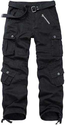 Amazon.com: ebossy Mens Multi Pockets Cargo Pants Button Fly