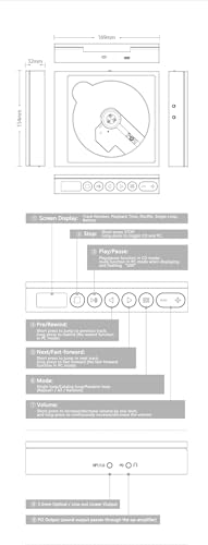 Moondrop DISCDREAM 2 Portable CD Player USB Desktop Sound Card Function Optical Digital Output