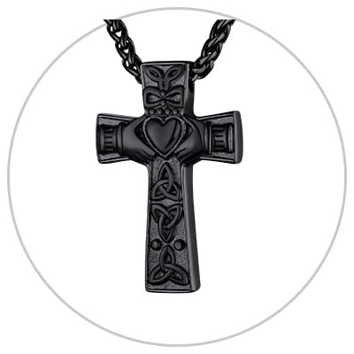 03.claddagh cross-black