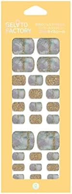 Amazon Gelato Factory フットネイルシール ガーデンクォーツシェル 貼るだけマニキュア ジェルネイル ネイルチップ ネイルシール Gelato Factory シール ステッカー 通販