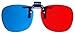 Red Blue/Cyan Anaglyph 3D Clip On Glasses – Games, Movie Printthumb 2