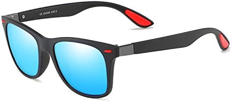 Polarized Wayfarer Sunglasses for Men Women Matte Black Frame