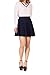 Dani's Choice Basic Solid Stretchy Cotton High Waist A-line Flared Skater Mini Skirt