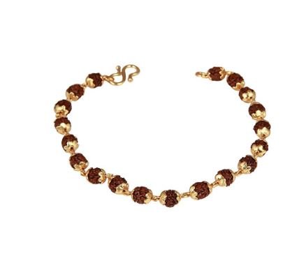 ashvi - stainless-steel gold plated wheat cutt & kadaa bracelet-for-men